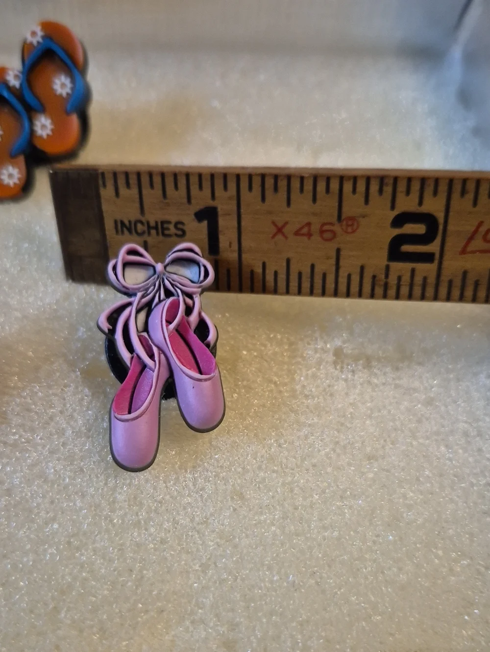 Crocs Charms • x2 Ballet Slippers And Flip Flops Jibbitz Charms